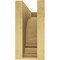 Ekena Millwork 6"W x 18"D x 12"H Classic Warren Rough Cedar Woodgrain TimberThane Corbel, Primed Tan CORUR06X18X12WARRCPR - alternate 3
